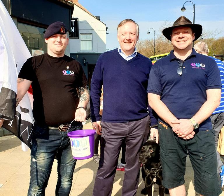 Kevan supports Veterans at Ease in Chester-le-Street